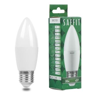 Лампа светодиодная SAFFIT SBC3720 Свеча E27 20W 230V 4000K, 55270