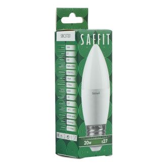 Лампа светодиодная SAFFIT SBC3720 Свеча E27 20W 230V 4000K, 55270
