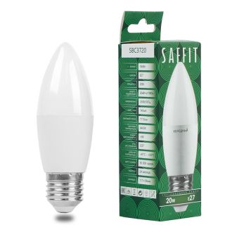 Лампа светодиодная SAFFIT SBC3720 Свеча E27 20W 230V 6400K, 55271