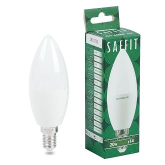 Лампа светодиодная SAFFIT SBC3720 Свеча E14 20W 230V 6400K, 55274