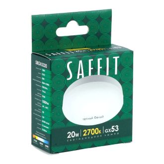 Лампа светодиодная SAFFIT SBGX5320 GX53 20W 230V 2700K, 55281