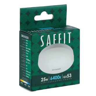 Лампа светодиодная SAFFIT SBGX5325 GX53 25W 230V 6400K, 55286
