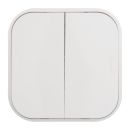 Выключатель двухклавишный белый, Quteo, Legrand (IEK) 7822021 Выключатель двухклавишный белый, Quteo, Legrand (IEK) 7822021