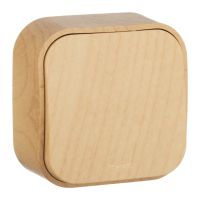 Legrand (IEK) Выключатель простой цвета дерево, Quteo, 7822601