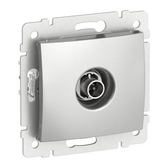 Розетка TV оконечная 10 дБ цвета алюминий, Valena, Legrand (IEK) 6901301