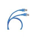 Legrand Коммутационный шнур RJ 45 - категория 6 - U/UTP - PVC - неэкранированный - 2 м - голубой Legrand Коммутационный шнур RJ 45 - категория 6 - U/UTP - PVC - неэкранированный - 2 м - голубой