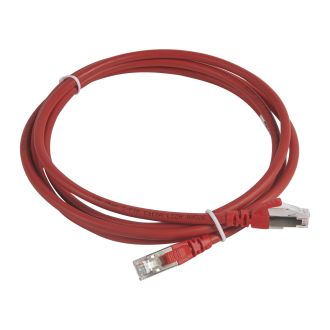 Коммутационный шнур RJ 45 - категория 6а - S/FTP - LSZH - экранированный - 2 м - красный