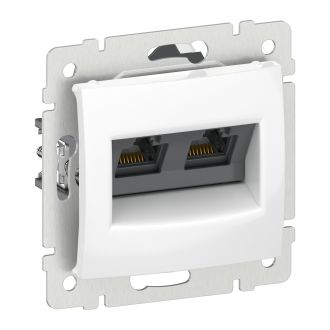 RJ-45 UTP 2 разъема на захватах белый, Valena, Legrand (IEK) 6911071