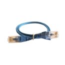 Шнур коммутационный HD RJ 45 - категория 6 - U/UTP - LSZH - неэкранированный - 0,5 м - голубой Шнур коммутационный HD RJ 45 - категория 6 - U/UTP - LSZH - неэкранированный - 0,5 м - голубой