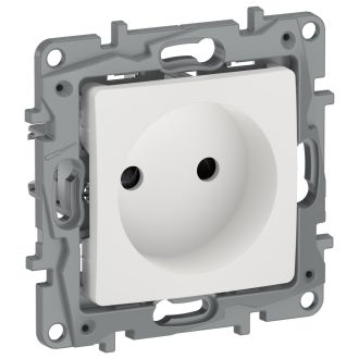 Розетка без заземления со шторками молочная, Etika, Legrand (IEK) 6710341