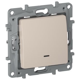 Выключатель с подсветкой песочный, Etika, Legrand (IEK) 6711031