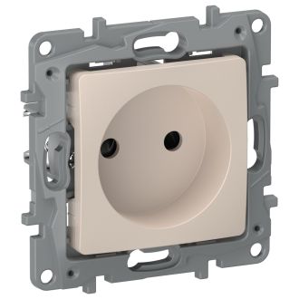 Розетка без заземления со шторками песочная, Etika, Legrand (IEK) 6711341