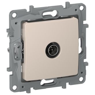 Розетка TV проходная 15 дБ песочная, Etika, Legrand (IEK) 6711631