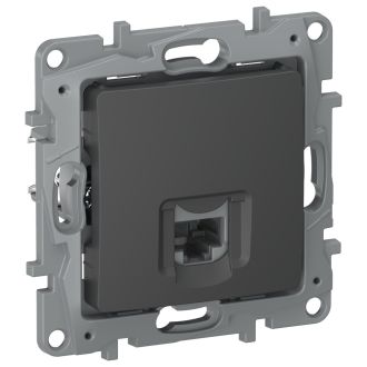Розетка интернет RJ-45 кат. 5 цвета графит, Etika, Legrand (IEK) 6712411