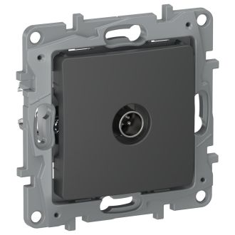 Розетка TV оконечная 5 дБ цвета графит, Etika, Legrand (IEK) 6712651