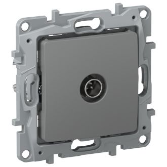 Розетка TV звезда 2 дБ цвета мокрый асфальт, Etika, Legrand (IEK) 6715511