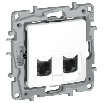 Розетка RJ-45 2 разъема кат. 6 белая, Etika, Legrand (IEK) 6722541