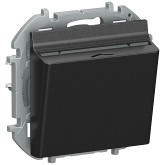 Выключатель карточный 10А, Inspiria, цвет антрацит, Legrand (IEK) 6730031