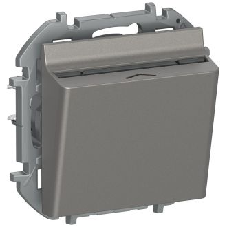 Выключатель карточный 10А, Inspiria, цвет дымчатый, Legrand (IEK) 6730071