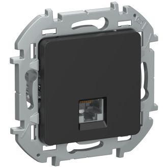 Розетка RJ 45 - категория 6 - UTP - INSPIRIA - чёрный матовый, Legrand (IEK) 6732191