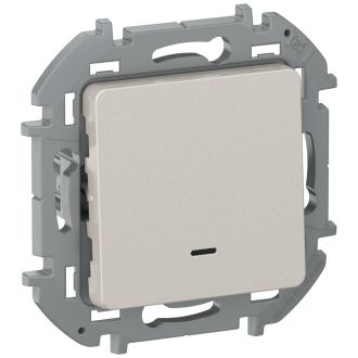 Переключатель с подсветкой/индикацией цвета шампань, Inspiria, Legrand (IEK) 6733681