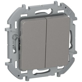 Переключатель  дымчатый, Inspiria, Legrand (IEK) 6735571