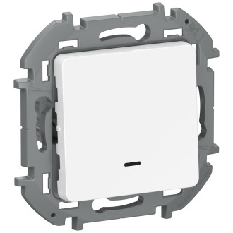 Выключатель с подсветкой/индикацией белый, Inspiria , Legrand (IEK) 6736101