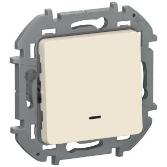 Переключатель  с подсветкой/индикацией слоновая кость, Inspiria, Legrand (IEK) 6736611