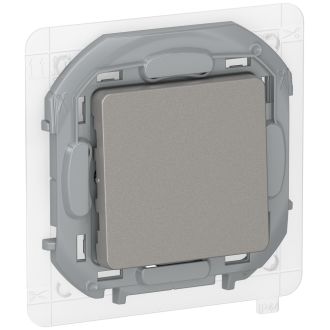 Переключатель  пылевлагозащитный IP44, дымчатый, Inspiria, Legrand (IEK) 6736771