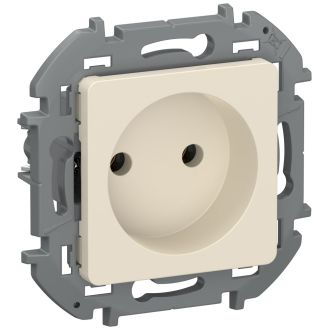 Розетка без заземления, слоновая кость, Inspiria, Legrand (IEK) 6737111