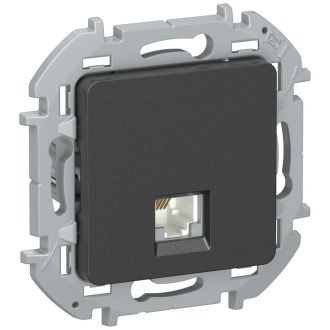 Розетка RJ 11 антрацит, Inspiria, Legrand (IEK) 6738231
