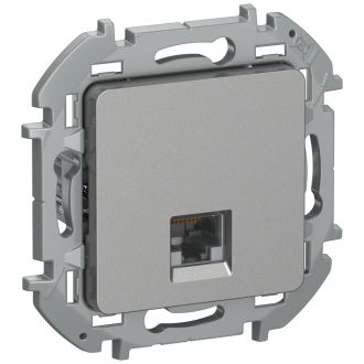 Розетка RJ-45 - категория 6 - UTP - Inspiria - алюминий, Legrand (IEK) 6738321