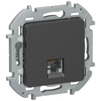 Розетка RJ 45 - категория 6 - UTP - INSPIRIA - антрацит, Legrand (IEK) 6738331
