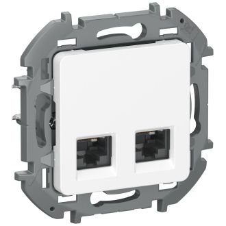Роз2ХRJ45 5e UTP БЕЛ INSPIRIA, Legrand (IEK) 6738351