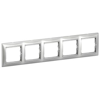 Рамка 5 постов алюминий, Valena, Legrand (IEK) 6901551