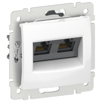 RJ-45 UTP 2 разъема на захватах белый, Valena, Legrand (IEK) 6911071