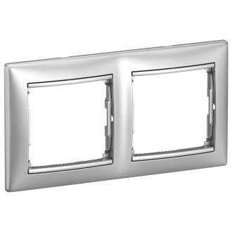 Рамка 2 поста алюминий, Valena, Legrand (IEK) 6943311