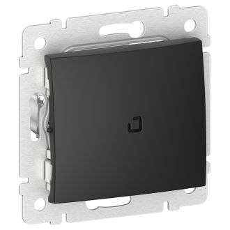 Выключатель с подсветкой чёрный матовый,  DIY Valena, Legrand (IEK) 6944741