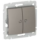 Переключатель 2кл с подсветкой 6/2L 10АХ б/к, Valena, цвет капучино, Legrand (IEK) 6945111 Переключатель 2кл с подсветкой 6/2L 10АХ б/к, Valena, цвет капучино, Legrand (IEK) 6945111