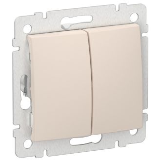 Переключатель двухклавишный влагозащищенный песочный, Valena, Legrand (IEK) 6945151