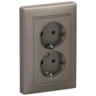 Розеточный блок цвета капучино, Valena, Legrand (IEK) 6945201