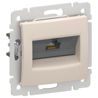 RJ-45 UTP 1 разъем с захватами - песочный, Valena, Legrand (IEK) 6945901