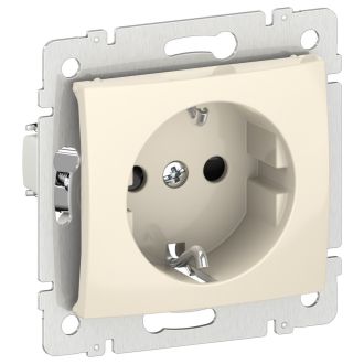 Розетка с защитными шторками слоновая кость, Valena, Legrand (IEK) 6956131