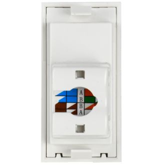 PRIMER РКИ-10-00-П-6 Розетка компьютерная RJ45 UTP кат.6 (1 модуль) белая, IEK PR-KK40D-RI-0-1-C06U-K01