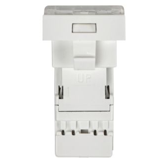 PRIMER РКИ-10-00-П-6 Розетка компьютерная RJ45 UTP кат.6 (1 модуль) белая, IEK PR-KK40D-RI-0-1-C06U-K01