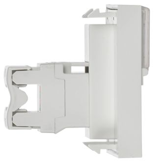 PRIMER РКИ-20-00-П-6 Розетка компьютерная RJ45 UTP кат.6 (2 модуля) белая, IEK PR-KK40D-RI-0-2-1C06U-K01