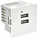 PRIMER РКЮ-23-40-П Розетка USB A+A 5В 4,2А (2 модуля) белая, IEK PR-KK40D-RU-0-2-AA-K01 PRIMER РКЮ-23-40-П Розетка USB A+A 5В 4,2А (2 модуля) белая, IEK PR-KK40D-RU-0-2-AA-K01