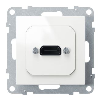 Розетка HDMI белая, Suno