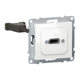 Розетка HDMI белая, Suno