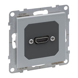 Розетка HDMI алюминий, Suno